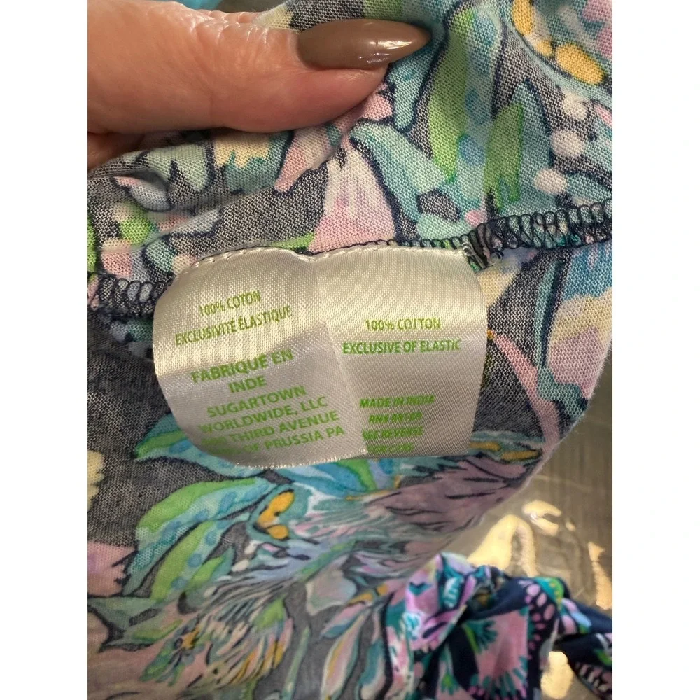 Lilly Pulitzer Girls XL 12-14 Mini Diann Long Cotton Dress in She's Got Sol